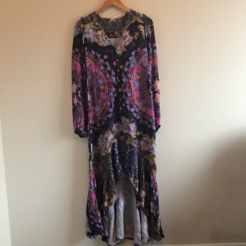 Free People Marais floral printed maxi dress size XS - Picture 3 of 9